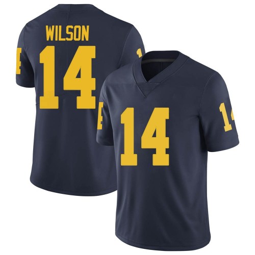 Roman Wilson Michigan Wolverines Youth NCAA #14 Navy Limited Brand Jordan College Stitched Football Jersey OVC0554CZ